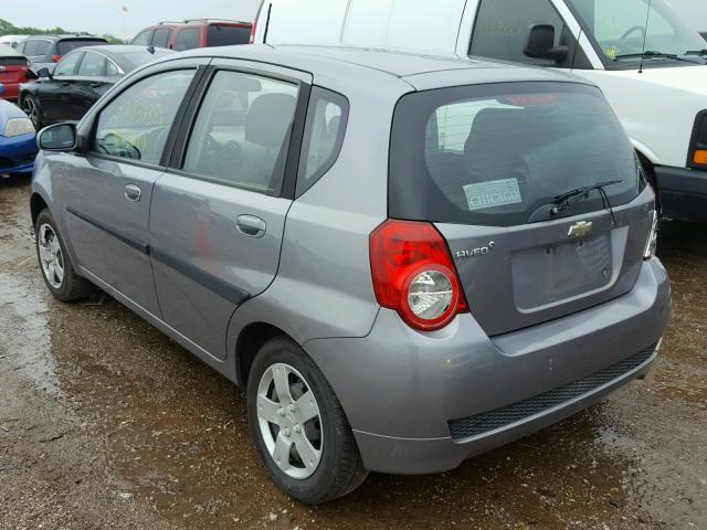 KL1TD6DEXAB051870 - 2010 CHEVROLET AVEO LS SILVER photo 3