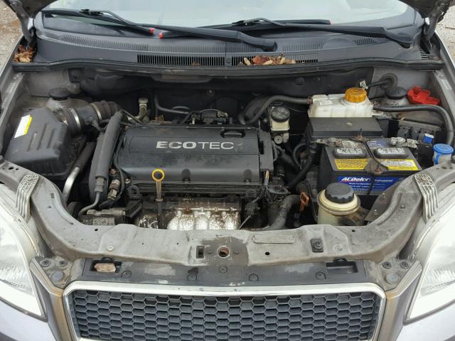 KL1TD6DEXAB051870 - 2010 CHEVROLET AVEO LS SILVER photo 7