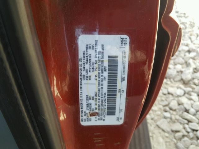 4N2ZN15T31D827936 - 2001 NISSAN QUEST GXE RED photo 10