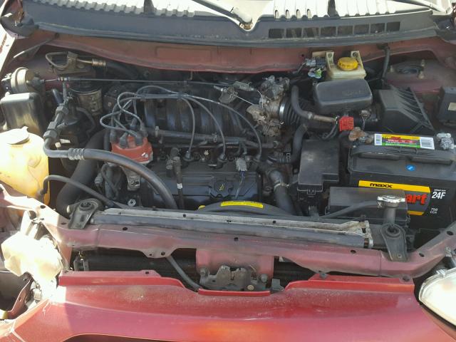 4N2ZN15T31D827936 - 2001 NISSAN QUEST GXE RED photo 7