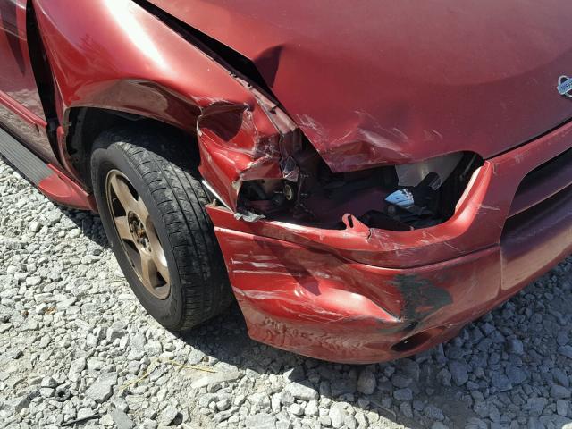 4N2ZN15T31D827936 - 2001 NISSAN QUEST GXE RED photo 9