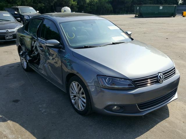 3VWGZ7AJ6BM396209 - 2011 VOLKSWAGEN JETTA SEL GRAY photo 1