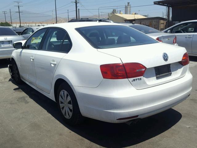 3VW2K7AJXDM238490 - 2013 VOLKSWAGEN JETTA BASE 白色 照片 3