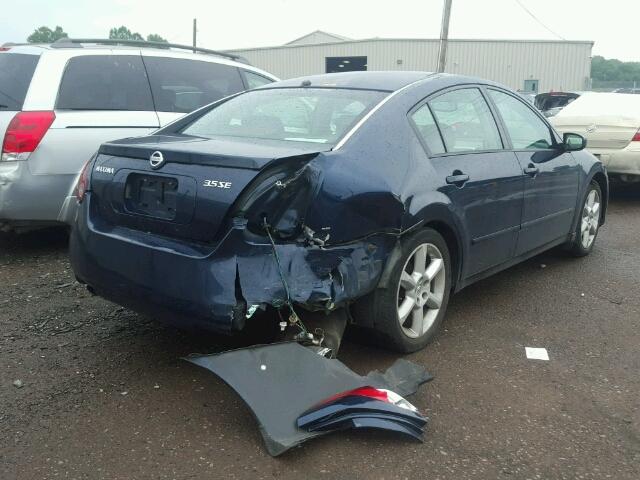 1N4BA41E86C808231 - 2006 NISSAN MAXIMA SE BLUE photo 4