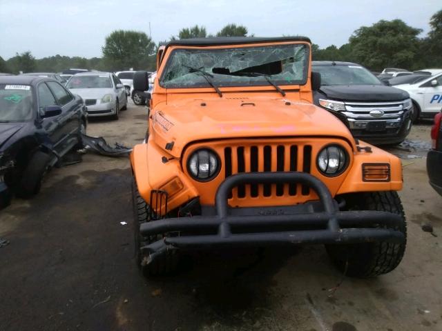 1J4FA39S15P359234 - 2005 JEEP WRANGLER X ORANGE photo 9