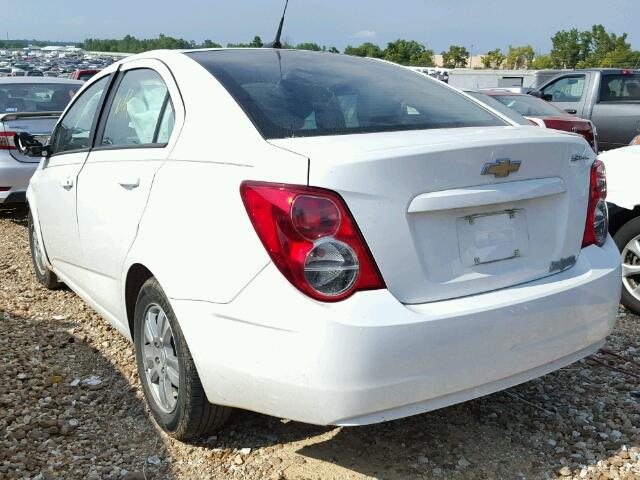 1G1JA5SH1C4177874 - 2012 CHEVROLET SONIC LS WHITE photo 3