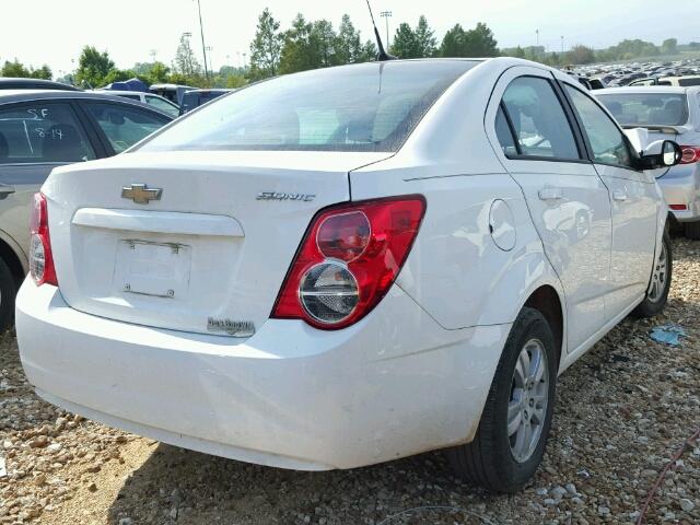 1G1JA5SH1C4177874 - 2012 CHEVROLET SONIC LS WHITE photo 4