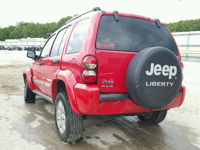 1J4GL58K65W564467 - 2005 JEEP LIBERTY LI RED photo 3