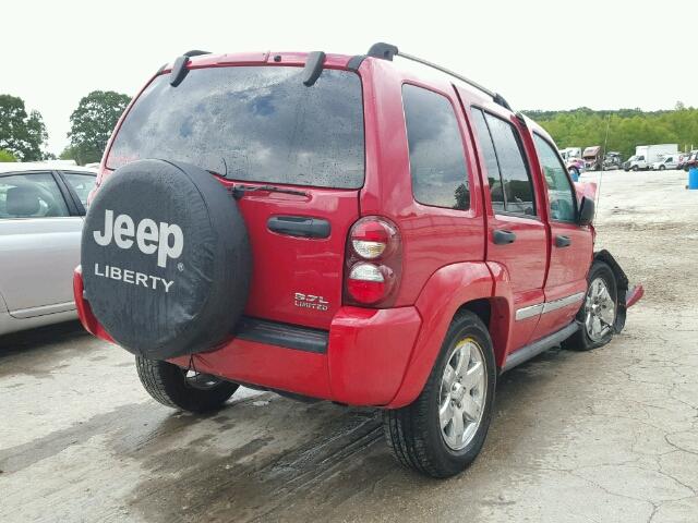 1J4GL58K65W564467 - 2005 JEEP LIBERTY LI RED photo 4