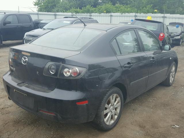 JM1BK32F581835927 - 2008 MAZDA 3 I BLACK photo 4