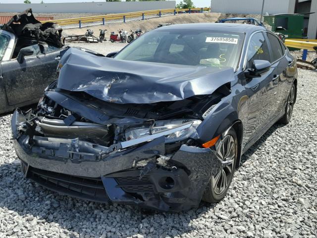 19XFC1F79GE003590 - 2016 HONDA CIVIC EXL BLUE photo 2