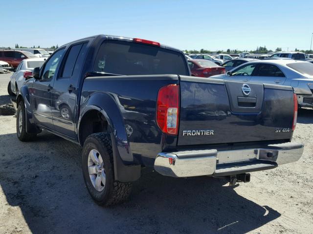 1N6AD0EVXBC413815 - 2011 NISSAN FRONTIER S BLUE photo 3