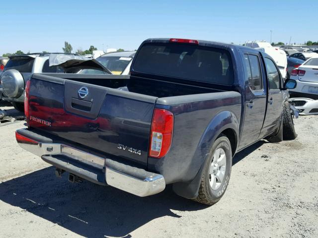 1N6AD0EVXBC413815 - 2011 NISSAN FRONTIER S BLUE photo 4