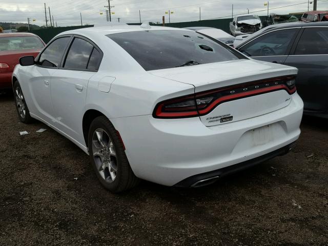 2C3CDXJG2HH526115 - 2017 DODGE CHARGER SX WHITE photo 3