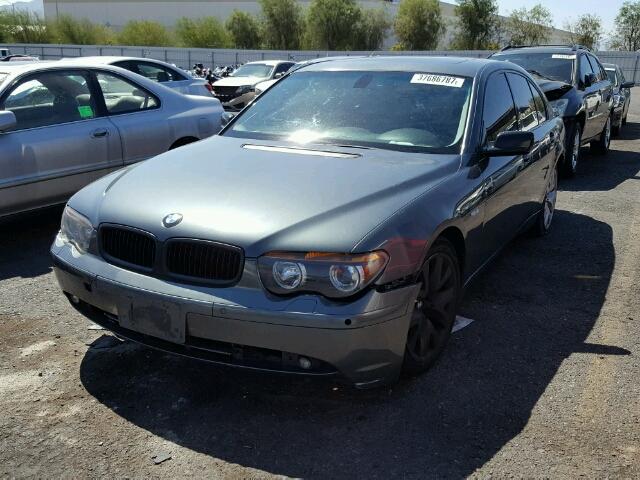 WBAGL63464DP68830 - 2004 BMW 745 I GRAY photo 2