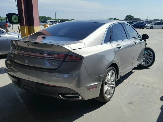 3LN6L2LU6GR627996 - 2016 LINCOLN MKZ HYBRID CHARCOAL photo 4