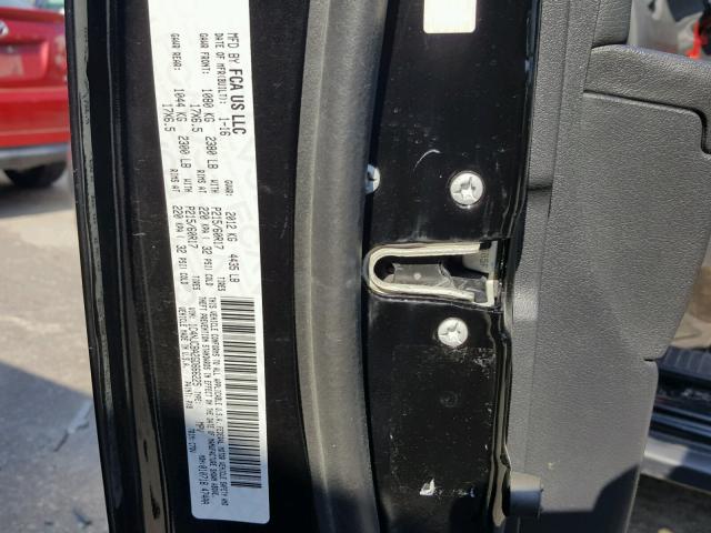 1C4NJCBA2GD666225 - 2016 JEEP COMPASS SP BLACK photo 10