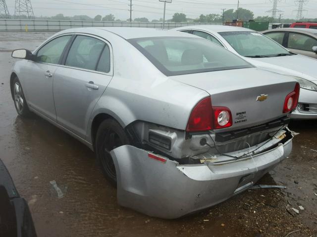 1G1ZA5EB8A4103570 - 2010 CHEVROLET MALIBU LS ვერცხლისფერი ფოტო 3
