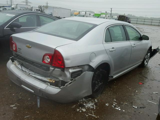 1G1ZA5EB8A4103570 - 2010 CHEVROLET MALIBU LS ვერცხლისფერი ფოტო 4