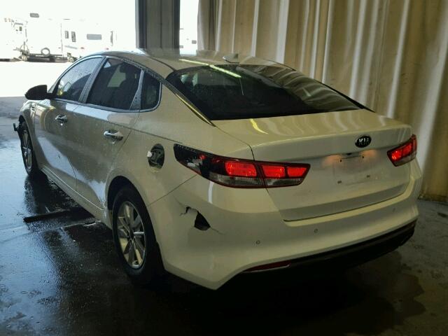 5XXGT4L38GG031251 - 2016 KIA OPTIMA WHITE photo 3