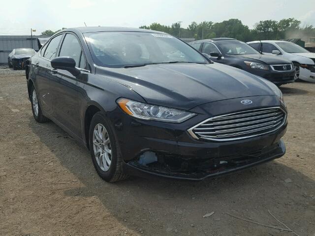 3FA6P0G73HR279499 - 2017 FORD FUSION S BLACK photo 1