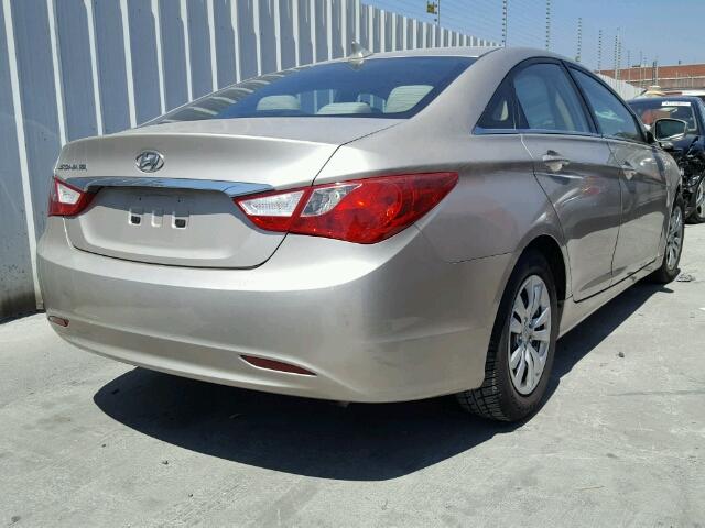 5NPEB4AC6BH012899 - 2011 HYUNDAI SONATA GLS BEIGE photo 4