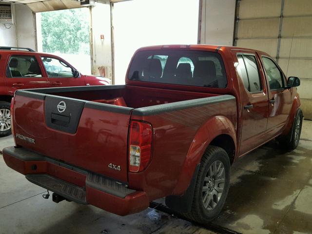 1N6AD0EV6CC414641 - 2012 NISSAN FRONTIER S RED photo 4