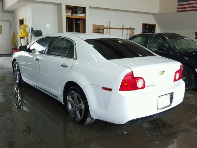 1G1ZC5EU3CF316865 - 2012 CHEVROLET MALIBU 1LT WHITE photo 3