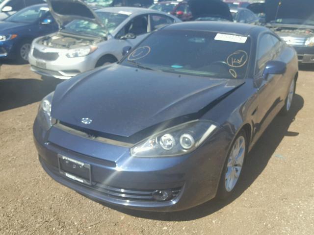 KMHHN66F78U288456 - 2008 HYUNDAI TIBURON GT BLUE photo 2