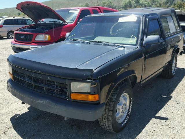 1B7FL26P9TS638709 - 1996 DODGE DAKOTA BLACK photo 2