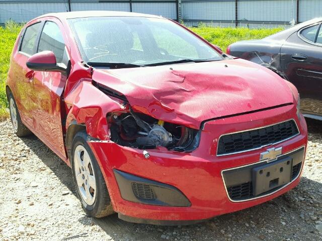 1G1JA6SH6D4236487 - 2013 CHEVROLET SONIC LS RED photo 1