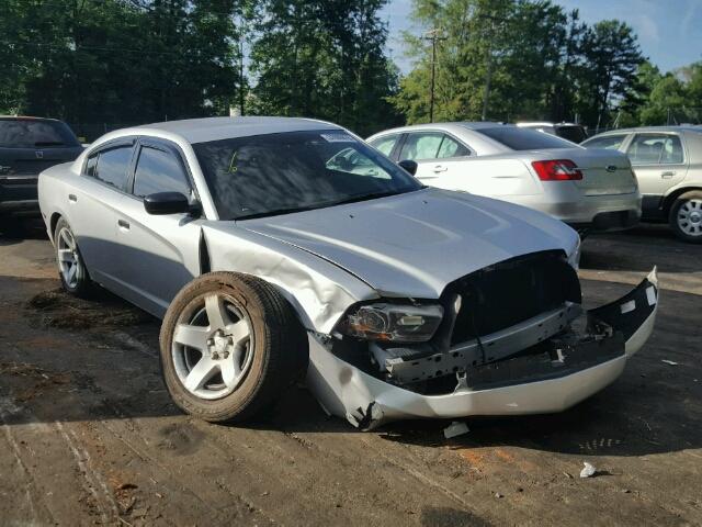 2C3CDXATXDH642329 - 2013 DODGE CHARGER PO SILVER photo 1