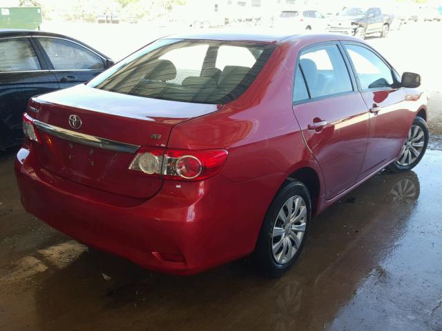 5YFBU4EE2CP042303 - 2012 TOYOTA COROLLA BA RED photo 4