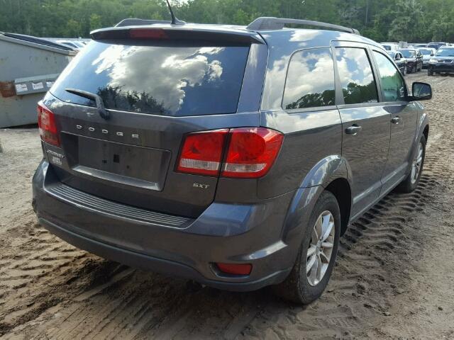 3C4PDCBB6GT193982 - 2016 DODGE JOURNEY SX GRAY photo 4