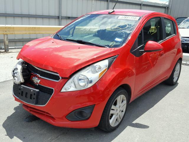 KL8CD6S95DC529280 - 2013 CHEVROLET SPARK 1LT RED photo 2