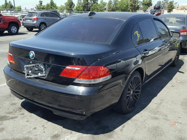 WBAHN83587DT67478 - 2007 BMW 750 BLACK photo 4