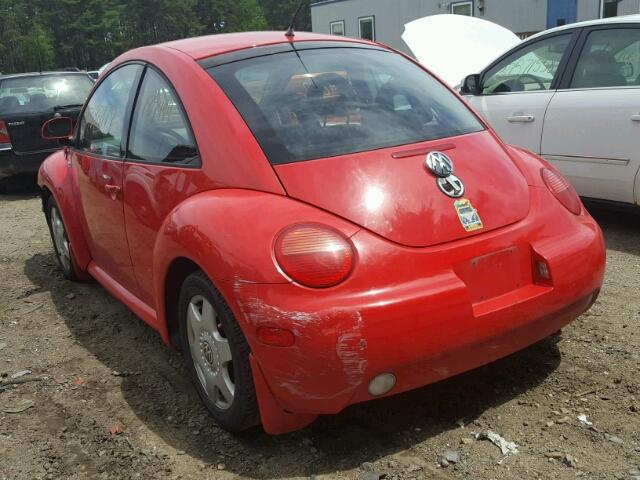 3VWCD21C6YM430563 - 2000 VOLKSWAGEN NEW BEETLE 红色 照片 3