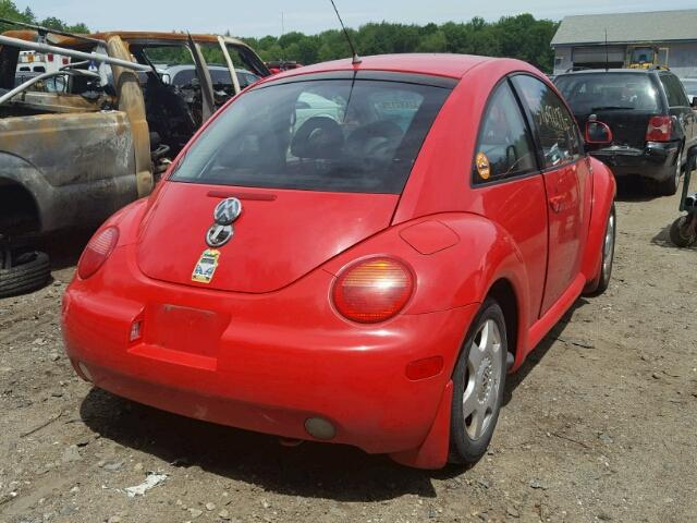 3VWCD21C6YM430563 - 2000 VOLKSWAGEN NEW BEETLE 红色 照片 4