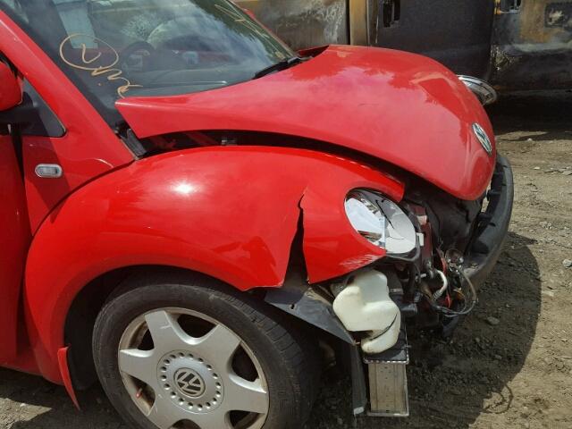 3VWCD21C6YM430563 - 2000 VOLKSWAGEN NEW BEETLE 红色 照片 9