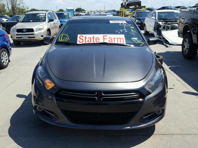 1C3CDFEB7FD112587 - 2015 DODGE DART GT GRAY photo 9