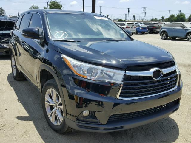 5TDZKRFH0GS186049 - 2016 TOYOTA HIGHLANDER შავი ფოტო 1