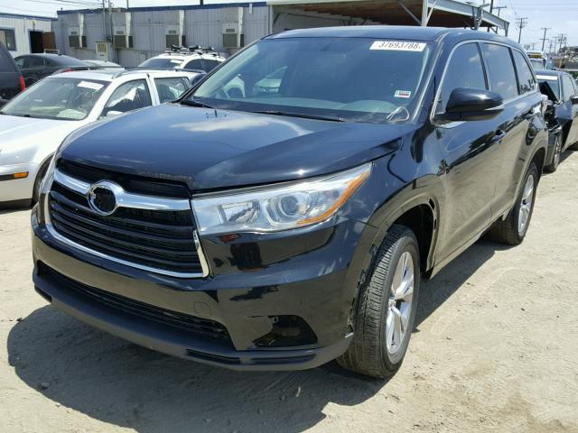 5TDZKRFH0GS186049 - 2016 TOYOTA HIGHLANDER შავი ფოტო 2