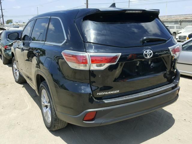 5TDZKRFH0GS186049 - 2016 TOYOTA HIGHLANDER შავი ფოტო 3