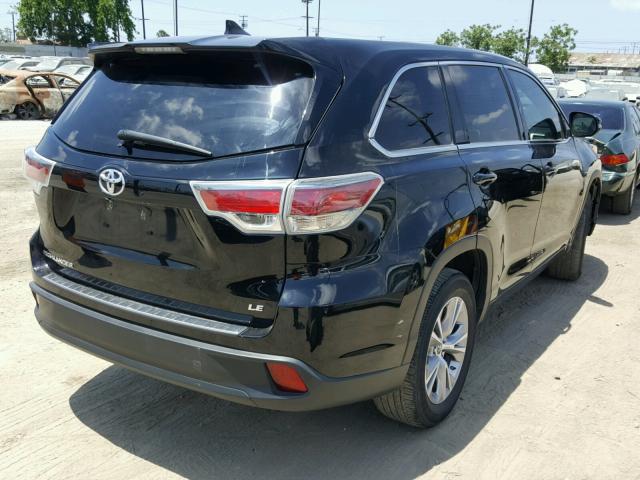5TDZKRFH0GS186049 - 2016 TOYOTA HIGHLANDER შავი ფოტო 4