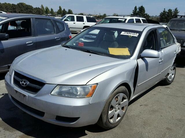 5NPET46C68H389604 - 2008 HYUNDAI SONATA GLS SILVER photo 2