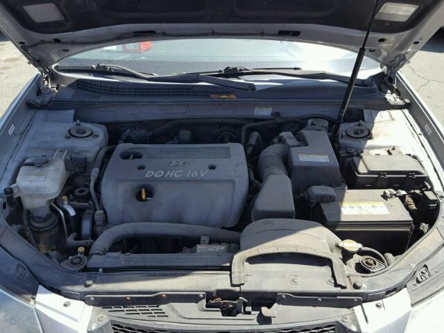 5NPET46C68H389604 - 2008 HYUNDAI SONATA GLS SILVER photo 7