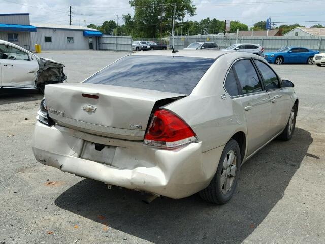 2G1WT58K881279677 - 2008 CHEVROLET IMPALA LT TAN photo 4