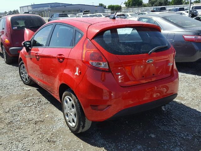 3FADP4EJ8DM150310 - 2013 FORD FIESTA SE RED photo 3