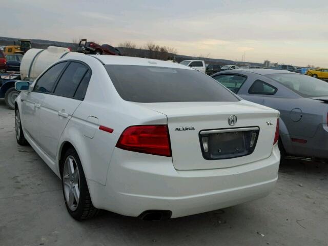 19UUA66215A037877 - 2005 ACURA TL WHITE photo 3