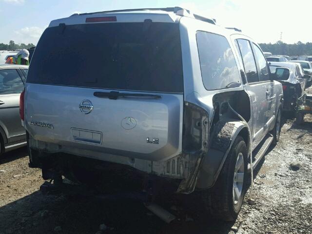 5N1AA08A96N730995 - 2006 NISSAN ARMADA SE SILVER photo 4